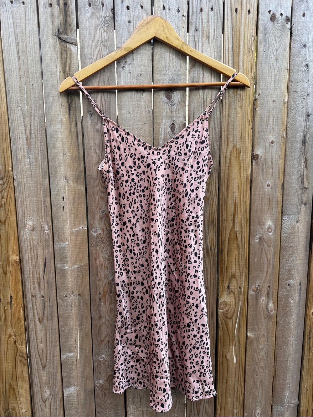 Reformation silk Blush Pink Leopard Slip Dress - Picture 2 of 7